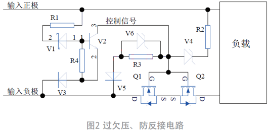 過欠壓、防反接電路